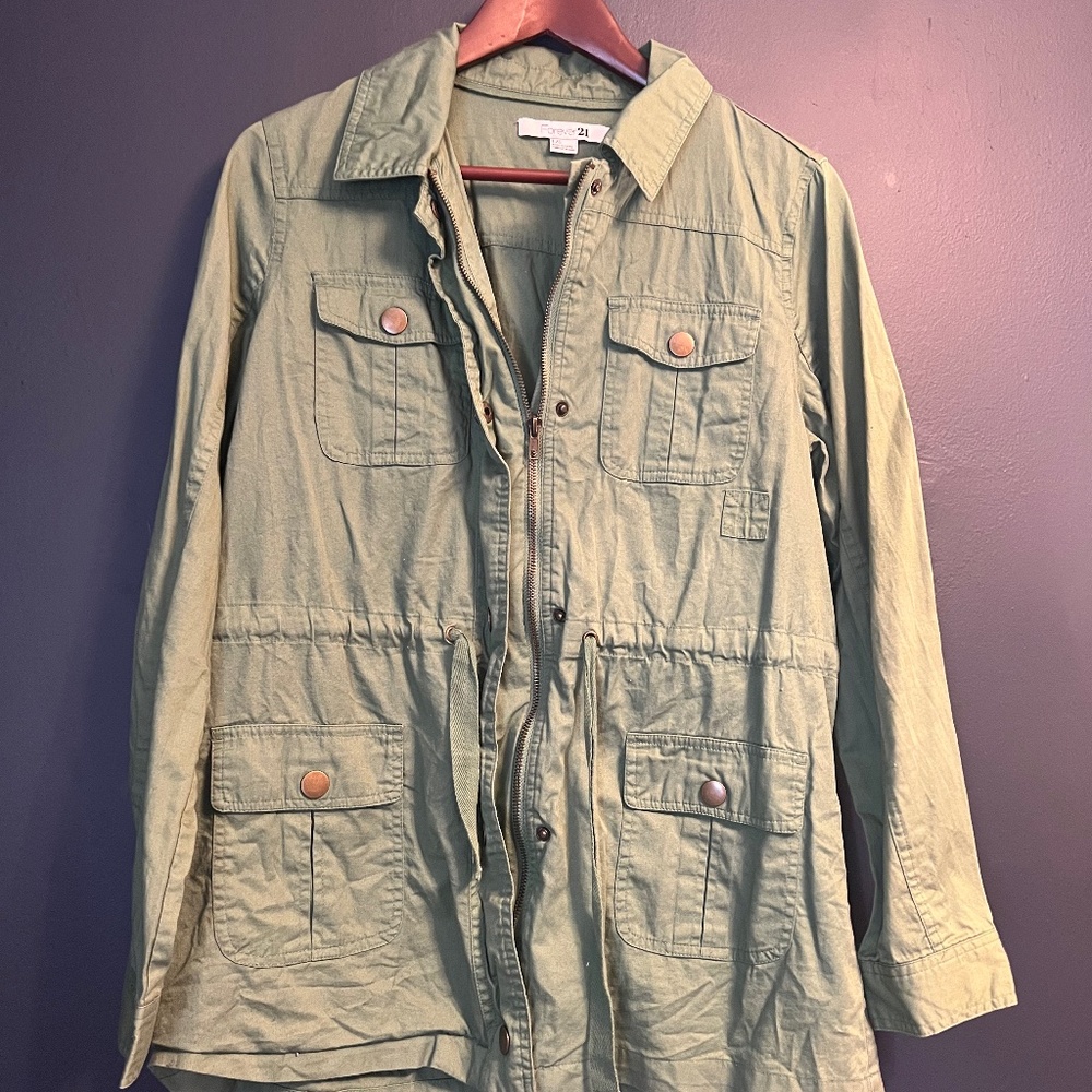 Forever 21 army green jacket